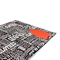 Amazon Brand - Umi ProMat Iron Mat for Ironing Clothes|Heat Resistant Ironing Mat for Bed with Attached Silicon Iron Pad| Foldable & Washable, Size- 120x70cm, (Black)