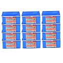Amazon Brand - Umi. Non-Woven Plain Saree Cover/Cloth Storage/Organizer with Transparent Window (Pack of 12, Blue)