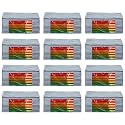 Amazon Brand - Umi. Non-Woven Plain Saree Cover/Cloth Storage/Organizer with Transparent Window (Pack of 12, Grey)