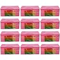 Amazon Brand - Umi. Non-Woven Plain Saree Cover/Cloth Storage/Organizer with Transparent Window (Pack of 12, Pink)