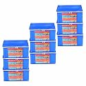 Amazon Brand - Umi. Non-Woven Plain Saree Cover/Cloth Storage/Organizer with Transparent Window (Pack of 9, Blue)
