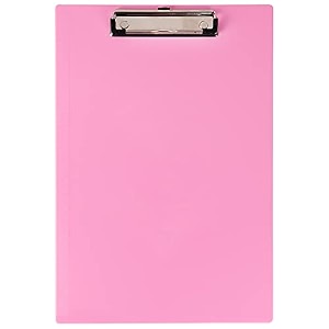 amazon brand  umi pink acrylic clipboard exam pad paper board writing pad for school and office use 1pc