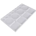 Amazon Brand – Umi Plastic Artist Painting Palette for Oil Painting, Acrylic Painting, DIY Craft Professional Art Painting (16 Well Rectangle Painting Palette)