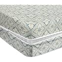 Amazon Brand - Umi Premium Cotton 220TC 72 x 36 x 8 Single Size Super Soft Mattress Cover Protector with Zip/Chain|Provides All Around Protection - 1 pc Multicolor (Silver &amp; White, 72 x 36 x 8)