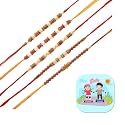 Amazon Brand - Umi Rakhi Set of 5 for Brother Boy Kids Men Bhaiya with Gift Combo Set, Dora Rakhis for Rakshabandhan, Rakhi Gift for Brother Combo, Fridge Magnet Gift for Door Décor