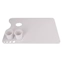 Amazon Brand - Umi Rectangle Shaped Painting Palette with 2 Dippers
