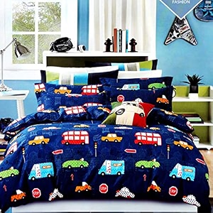 amazon brand  umi super soft brushed microfiber cotton double quilt cover blanket cover razai duvet cover comforter cover for double size duvets with zip 9034x10034inches blue