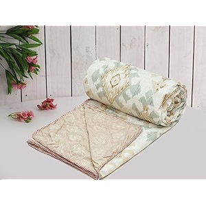 amazon brand - umi super soft brushed microfiber cotton 3 layer breathable single dohar lightweight summer blanket dohar 57x87inches 144x220cm flannel dohar throws for bed