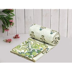 amazon brand - umi super soft brushed microfiber cotton 3 layer breathable single dohar lightweight summer blanket dohar 57x87inches 144x220cm flannel dohar throws for bed