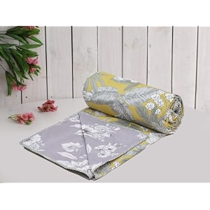 amazon brand - umi super soft brushed microfiber cotton 3 layer breathable single dohar lightweight summer blanket dohar 57x87inches 144x220cm flannel dohar throws for bed