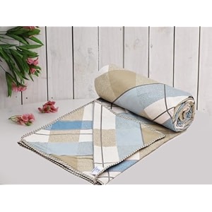 amazon brand - umi super soft brushed microfiber cotton 3 layer breathable single dohar lightweight summer blanket dohar 57x87inches 144x220cm flannel dohar throws for bed