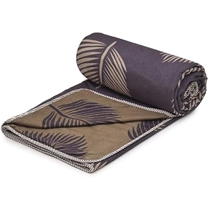 amazon brand - umi super soft brushed microfiber cotton 3 layer breathable single dohar lightweight summer blanket dohar 57x87inches 144x220cm flannel dohar throws for bed