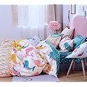 Amazon Brand – Umi Super Soft Brushed Microfiber Cotton Double Quilt Cover Blanket Cover Razai Duvet Cover Comforter Cover for Double Size Duvets with Zip 90"x 100", (90"X100"(Inches), Purple)