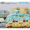 Amazon Brand – Umi Super Soft Brushed Microfiber Cotton Single Quilt Cover Blanket Cover Razai Duvet Cover Comforter Cover for Single Size Duvets with Zip(60"X90"(Inches), Yellow)