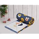 Amazon Brand - Umi Super Soft Brushed Microfiber Cotton 3 Layer Breathable Single Dohar Lightweight Summer Blanket Dohar 57X87(Inches) 144X220(CM) Flannel Dohar Throws for Bed (Blue;Yellow)