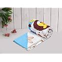 Amazon Brand – Umi Super Soft Brushed Microfiber Cotton Double Quilt Cover Blanket Cover Razai Duvet Cover Comforter Cover for Double Size Duvets with Zip (90"X100"(Inches), White)