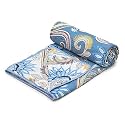 Amazon Brand - Umi Super Soft Brushed Microfiber Cotton 3 Layer Breathable Single Dohar Lightweight Summer Blanket Dohar 57X87(Inches) 144X220(CM) Flannel Dohar Throws for Bed