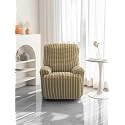 Amazon Brand - Umi Super Stretch Recliner Cover Recliner Couch Covers Recliner Chair Cover Form Fitted Non Slip Reclining Slipcovers for Standard Large Recliner, Soft Thick, Pack of 1, Cream