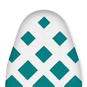 amazon brand - umi thermoguard ironing board cover  reusable amp washable ironing board cover for iron amp steam press size- 122x43 cm teal