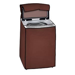amazon brand - umi top load washing machine cover suitable for ifb 65 kg 7 kg 75 kg 8 kg 85 kg 9 kg 95 kg 10 kg 60cmsx60cmsx90cms brown