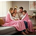Amazon Brand - Umi Sherpa Blanket for Winter King Size 500GSM, Ultra Super Soft Luxury Sherpa Fleece for Heavy Winter, Mid Winter &amp; AC Room (88X90 Inches, Aqua &amp; White)