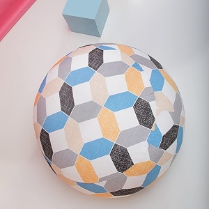 amazon brand - umi xl digital printed stretchable spandex bean bag cover for family rooms and more  beans not included geometricmulticolor