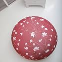 Amazon Brand - Umi XL Digital Printed Stretchable Spandex Bean Bag Cover for Family Rooms and More | (Beans Not Included) |(Flower,Mauve)