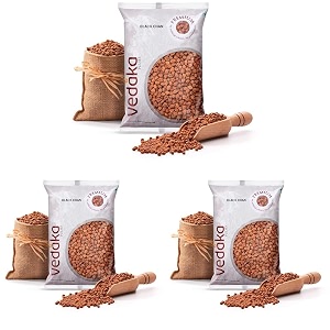 amazon brand - vedaka unpolished black chana  1 kg  premium black chana pack of 3