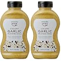 Amazon Brand - Wickedly Prime Mustard, Creamy Garlic Aioli, 11.75 Ounce (pack of 2)