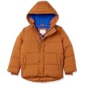 Amazon Essentials Babies, Toddlers, and Boys' Heavyweight Hooded Puffer Jacket