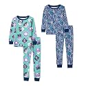 Amazon Essentials Babies, Toddlers and Boys' Snug-Fit Cotton Rib Pajama Sleepwear Sets, Multipacks