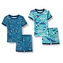 Amazon Essentials Babies, Toddlers and Boys' Snug-Fit Cotton Rib Pajama Sleepwear Sets, Multipacks