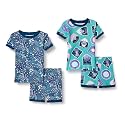 Amazon Essentials Babies, Toddlers and Boys' Snug-Fit Cotton Rib Pajama Sleepwear Sets, Multipacks