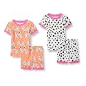 Amazon Essentials Babies, Toddlers and Boys' Snug-Fit Cotton Rib Pajama Sleepwear Sets, Multipacks