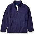 Amazon Essentials Boys and Toddlers' Long Sleeve Midweight Polar Fleece Quarter-Zip Pullover Jacket