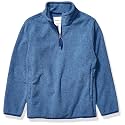 Amazon Essentials Boys and Toddlers' Long Sleeve Midweight Polar Fleece Quarter-Zip Pullover Jacket