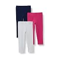 Amazon Essentials Girls' Cotton Stretch Leggings, Multipacks