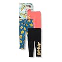 Amazon Essentials Girls' Cotton Stretch Leggings, Multipacks