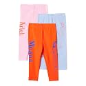 Amazon Essentials Girls' Cotton Stretch Leggings, Multipacks