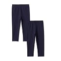 Amazon Essentials Girls' Cotton Stretch Leggings, Multipacks