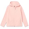 Amazon Essentials Girls and Toddlers' Fleece Full-Zip Hooded Lightweight Jacket for Spring
