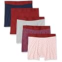 Amazon Essentials Men's Breathable Cotton Boxer Briefs, Tag-Free, Pack of 5