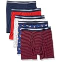 Amazon Essentials Men's Breathable Cotton Boxer Briefs, Tag-Free, Pack of 5