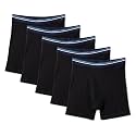Amazon Essentials Men's Breathable Cotton Boxer Briefs, Tag-Free, Pack of 5