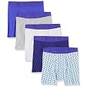 Amazon Essentials Men's Breathable Cotton Boxer Briefs, Tag-Free, Pack of 5
