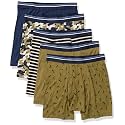 Amazon Essentials Men's Breathable Cotton Boxer Briefs, Tag-Free, Pack of 5