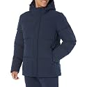Amazon Essentials Men's Mid-Length Winter Jacket Hooded Puffer Coat (Available in Big &amp; Tall)