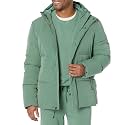 Amazon Essentials Men's Mid-Length Winter Jacket Hooded Puffer Coat (Available in Big &amp; Tall)