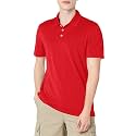 Amazon Essentials Men's Moisture Wicking Golf Polo Shirt, Short Sleeve, Slim-Fit, Quick-Dry, Active Wear