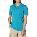 Amazon Essentials Men's Moisture Wicking Golf Polo Shirt, Short Sleeve, Slim-Fit, Quick-Dry, Active Wear